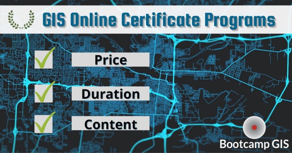 GIS online certificate programs