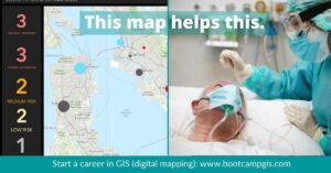 Healthcare map helping patient